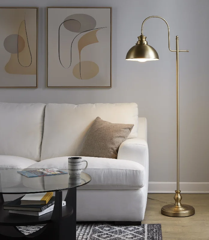 Marble Base Floor Lamp for a Touch of LuxuryEmery Reader 64" Metal Floor Lamp By LumiSource - GFI64-EMRYRDR AU Marble Base Floor Lamp for a Touch of LuxuryEmery Reader 64" Metal Floor Lamp By LumiSource - GFI64-EMRYRDR AU