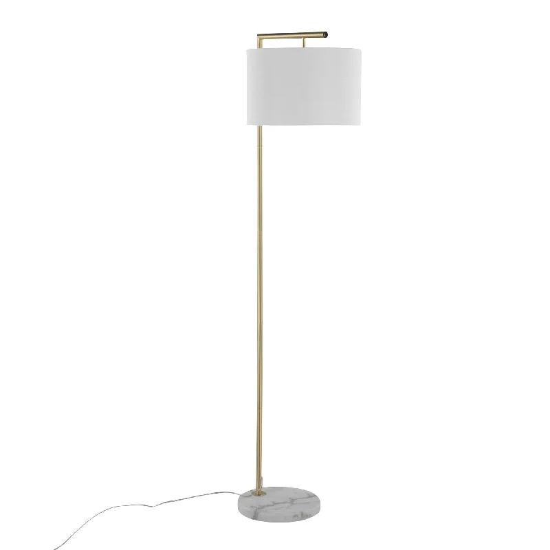 Glass Floor Lamp with Frosted Shades for Soft Diffused LightFran Floor Lamp By LumiSource Glass Floor Lamp with Frosted Shades for Soft Diffused LightFran Floor Lamp By LumiSource