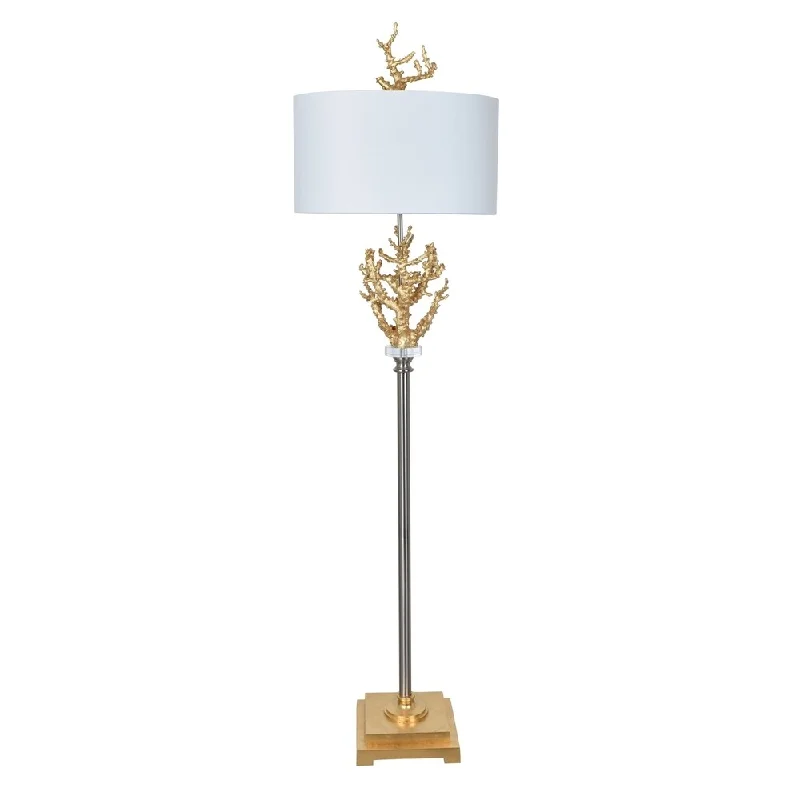 Marble Base Floor Lamp for a Touch of LuxuryGolden Coral 70-inch Floor Lamp - N/A