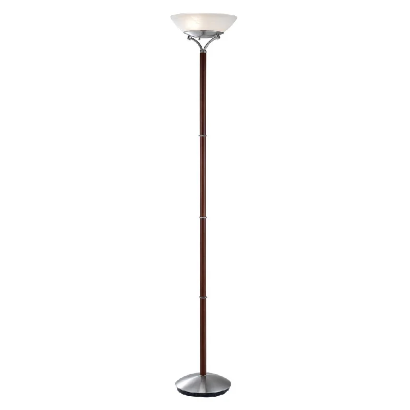 Bohemian Inspired Floor Lamp for Eclectic Home DecorGotham 2-light Floor Lamp in Walnut Bohemian Inspired Floor Lamp for Eclectic Home DecorGotham 2-light Floor Lamp in Walnut