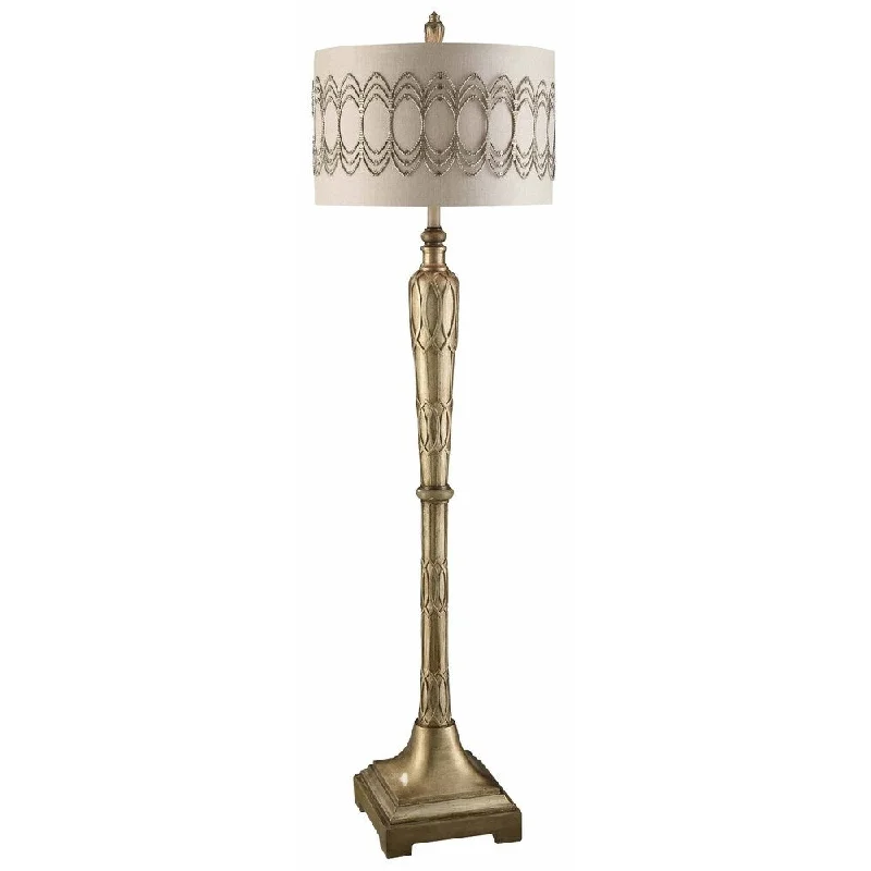 Fabric Floor Lamp with a Linen Shade for a Relaxed AestheticGrandview Toasted Silver 63-inch Floor Lamp - N/A Fabric Floor Lamp with a Linen Shade for a Relaxed AestheticGrandview Toasted Silver 63-inch Floor Lamp - N/A
