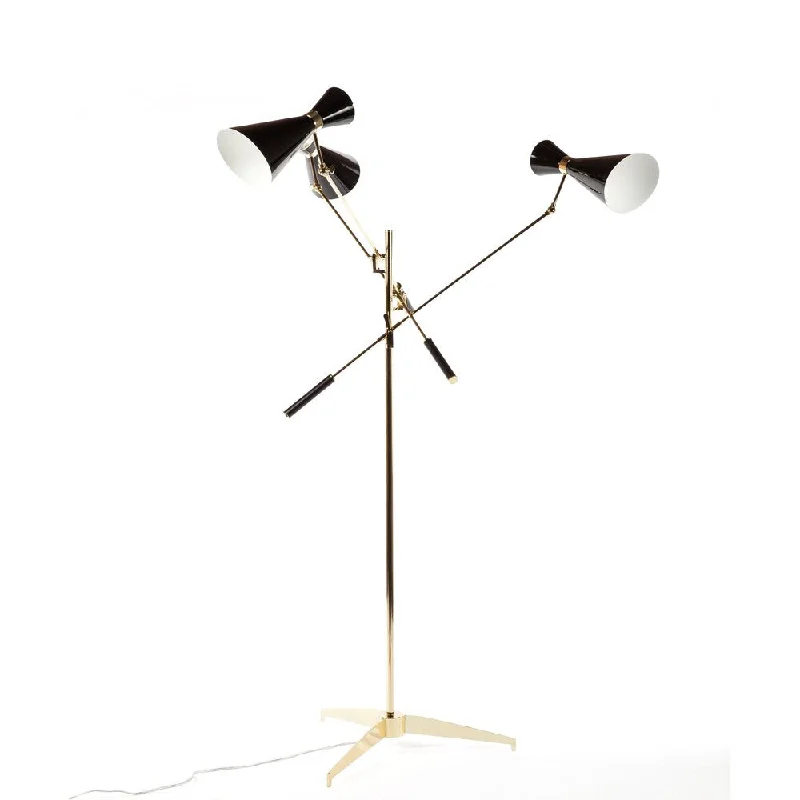 Glass Floor Lamp with Frosted Shades for Soft Diffused LightHans Andersen Home Stouby Floor Lamp Glass Floor Lamp with Frosted Shades for Soft Diffused LightHans Andersen Home Stouby Floor Lamp