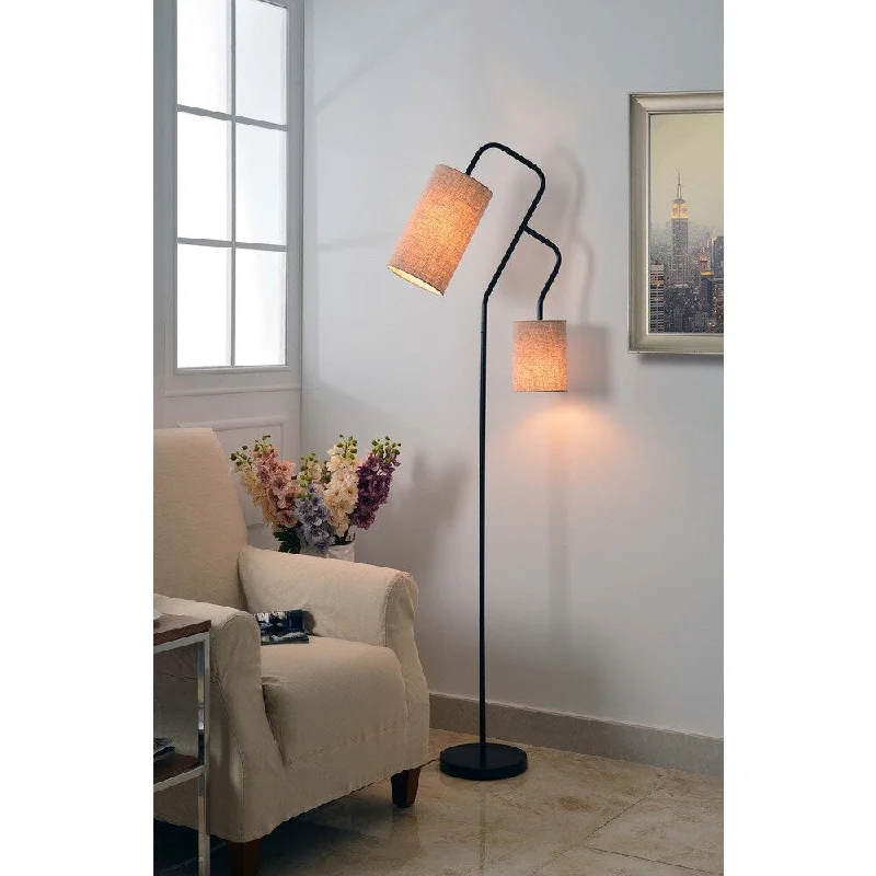 Wood Floor Lamp with Natural Grain for a Warm and Organic FeelHeron Mother and Son Torchiere Wood Floor Lamp with Natural Grain for a Warm and Organic FeelHeron Mother and Son Torchiere