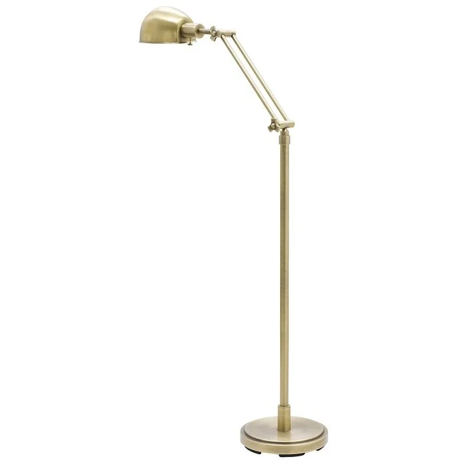 Fabric Floor Lamp with a Linen Shade for a Relaxed AestheticHouse of Troy AD400AB One Light Floor Lamp Addison Antique Brass - One Size Fabric Floor Lamp with a Linen Shade for a Relaxed AestheticHouse of Troy AD400AB One Light Floor Lamp Addison Antique Brass - One Size