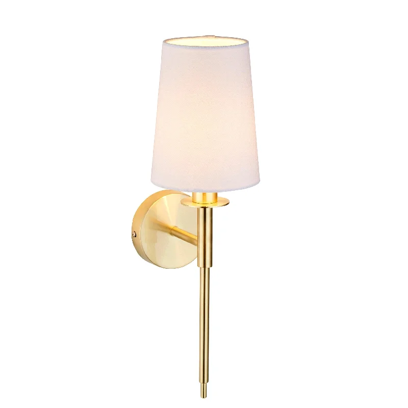 Fabric Floor Lamp with a Linen Shade for a Relaxed AestheticKensington Brass Art Deco Wall Light - White Shade Fabric Floor Lamp with a Linen Shade for a Relaxed AestheticKensington Brass Art Deco Wall Light - White Shade