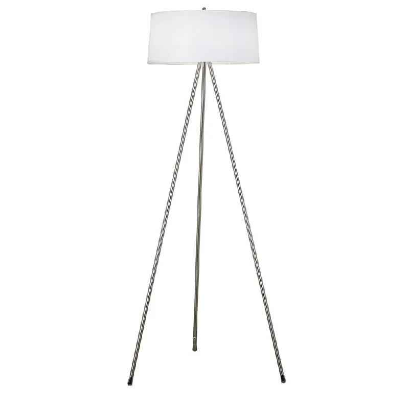 Adjustable Height Floor Lamp for Versatile Lighting NeedsLatah 2-light Brushed Steel Floor Lamp
