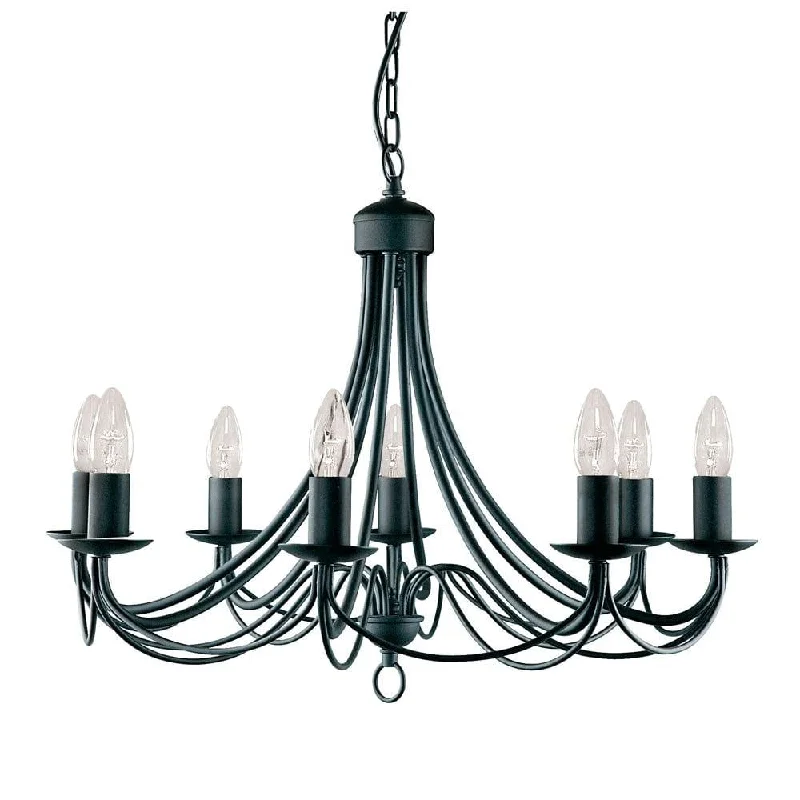 Smart Floor Lamp with Voice Control and Bluetooth ConnectivityMaypole 8 Light Matt Black Wrought Iron Ceiling Pendant Smart Floor Lamp with Voice Control and Bluetooth ConnectivityMaypole 8 Light Matt Black Wrought Iron Ceiling Pendant