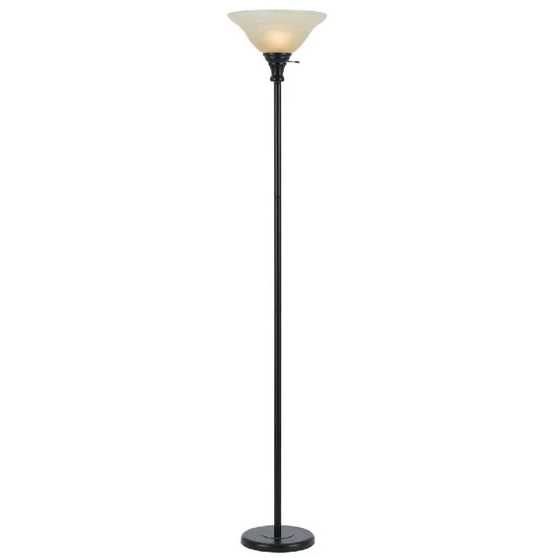 Smart Floor Lamp with Voice Control and Bluetooth ConnectivityMetal Round 3 Way Torchiere Lamp With Frosted Shade, Dark Bronze And Gold By Benzara Smart Floor Lamp with Voice Control and Bluetooth ConnectivityMetal Round 3 Way Torchiere Lamp With Frosted Shade, Dark Bronze And Gold By Benzara