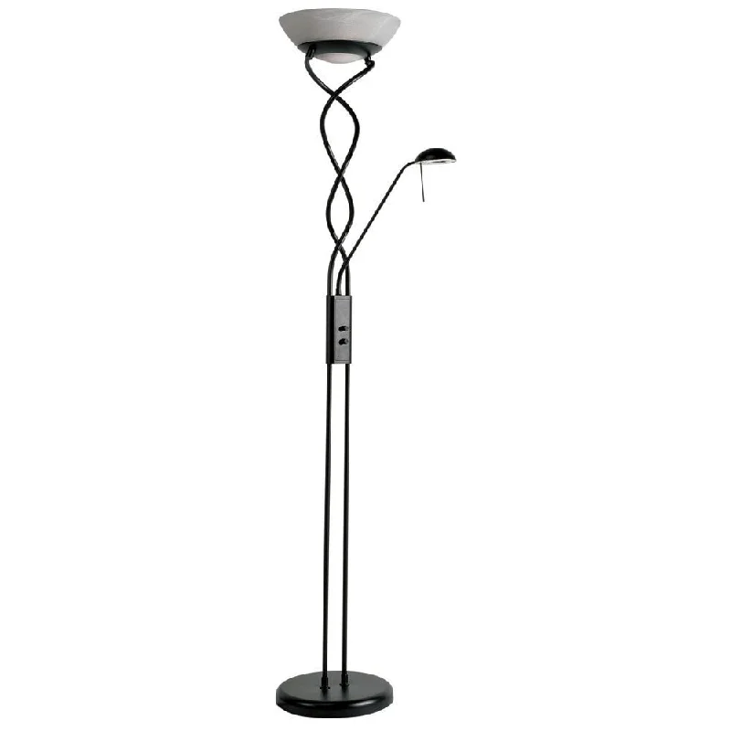 Way Switch Floor Lamp for Multiple Light Intensity LevelsMother and Son Matte Black Torchier Floor Lamp Way Switch Floor Lamp for Multiple Light Intensity LevelsMother and Son Matte Black Torchier Floor Lamp