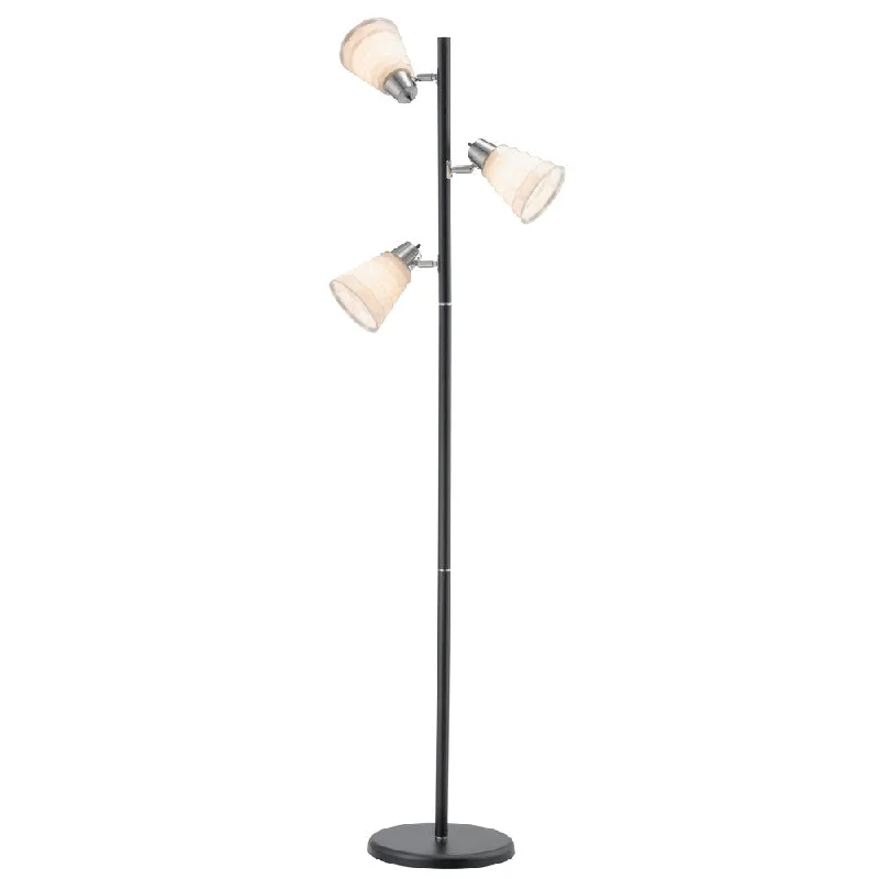 Wood Floor Lamp with Natural Grain for a Warm and Organic FeelMyles 3-light Tree Lamp