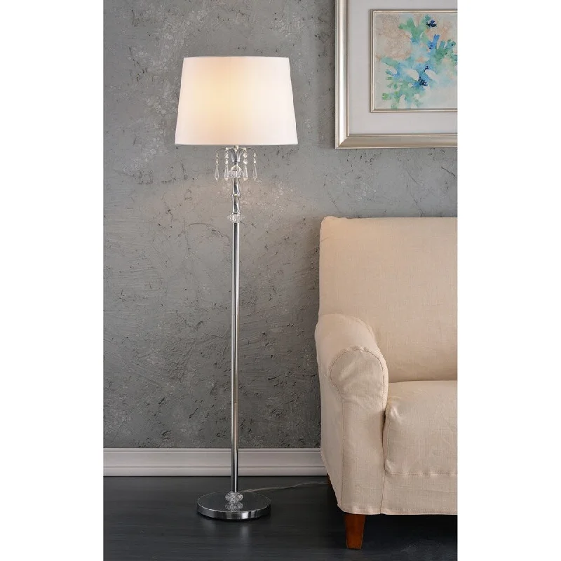 Marble Base Floor Lamp for a Touch of LuxuryNaomi 60" Chrome Floor Lamp