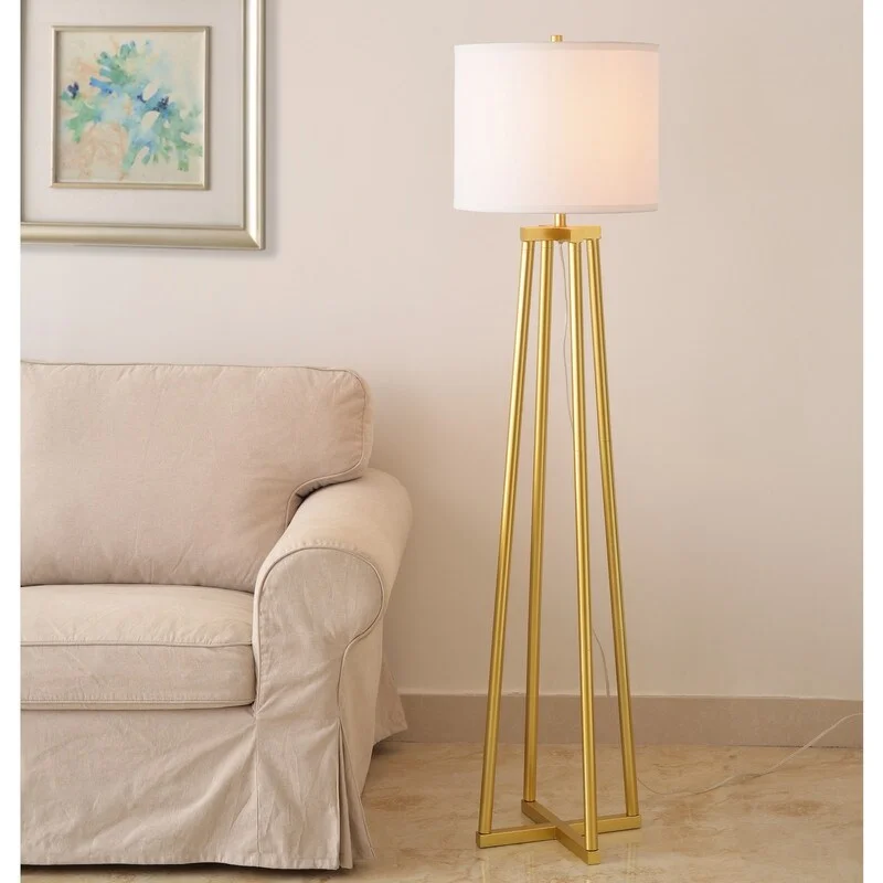 Marble Base Floor Lamp for a Touch of LuxuryNomad Painted Gold Finish Floor Lamp