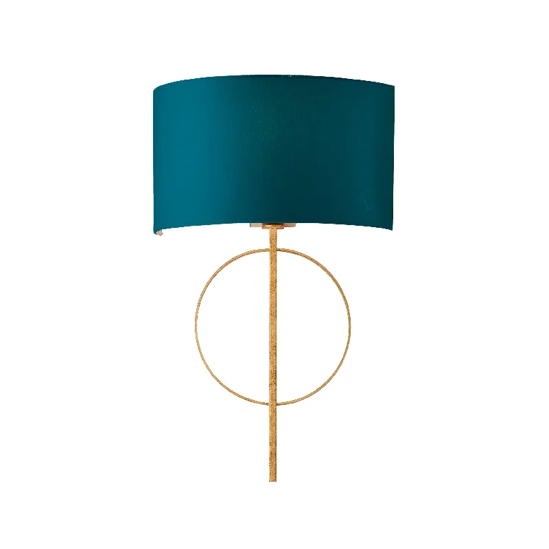 Modern Minimalist Floor Lamp for Contemporary Living RoomsNorfolk Gold Wall Light With Teal Half Shade Modern Minimalist Floor Lamp for Contemporary Living RoomsNorfolk Gold Wall Light With Teal Half Shade