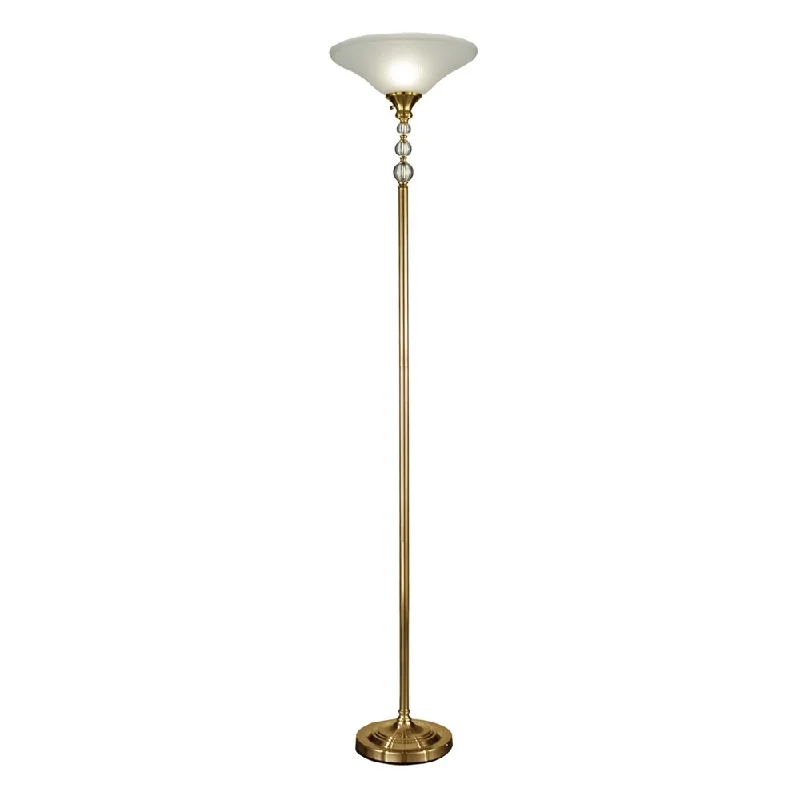 Bohemian Inspired Floor Lamp for Eclectic Home DecorOptic Glass Orb Floor Lamp