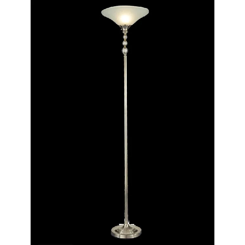 Metal Floor Lamp with a Matte Black Finish for a Sleek LookOptic Glass Orb Torchiere Floor Lamp Metal Floor Lamp with a Matte Black Finish for a Sleek LookOptic Glass Orb Torchiere Floor Lamp