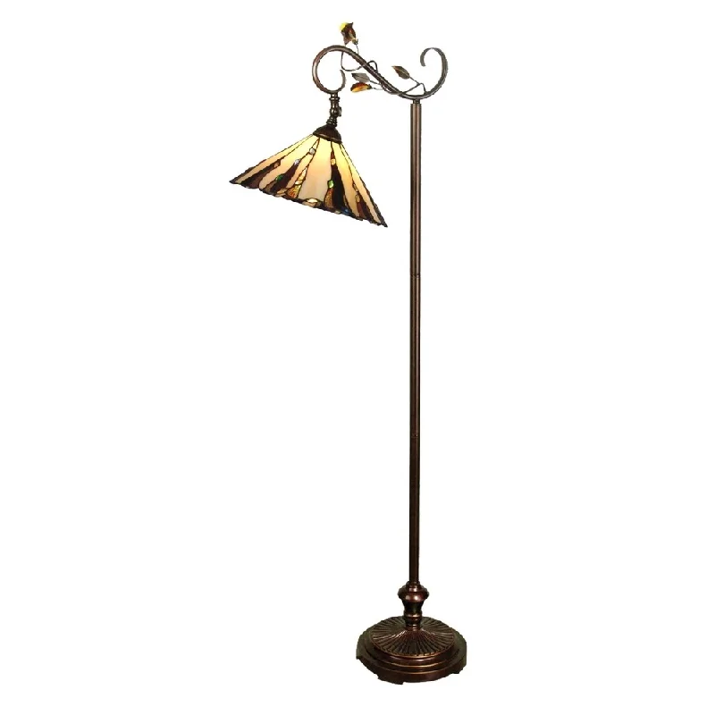 Marble Base Floor Lamp for a Touch of LuxuryRipley Tiffany Downbridge