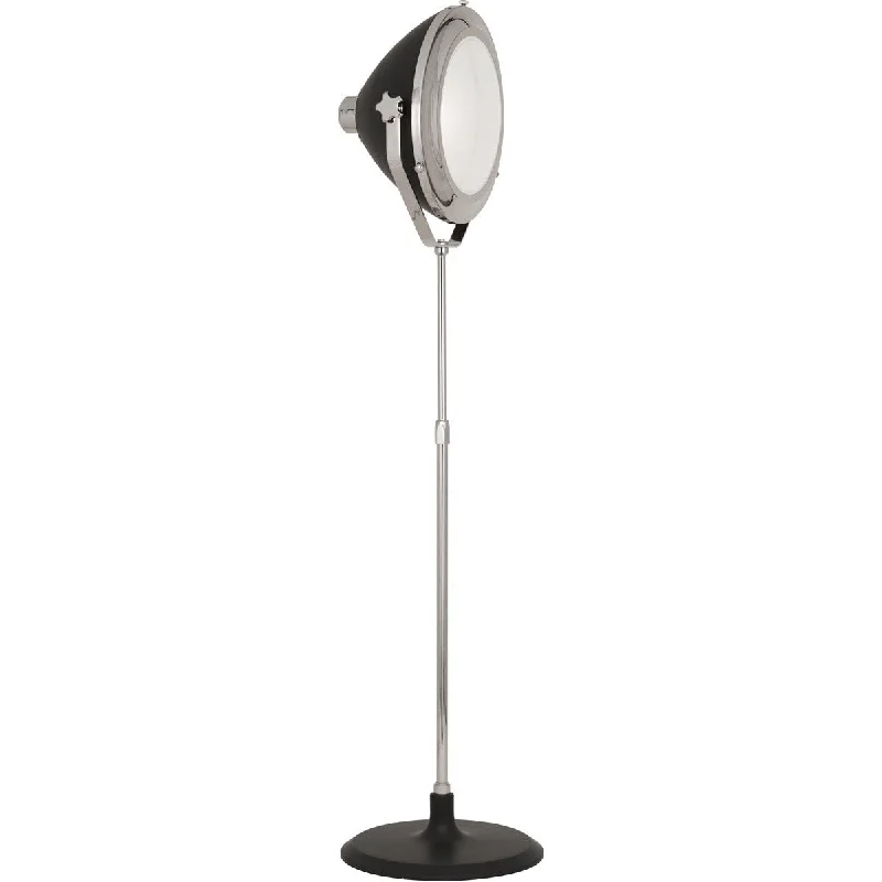 Industrial Style Floor Lamp with Exposed Bulbs for Loft ApartmentsRobert Abbey S1566 One Light Floor Lamp Apollo Polished Nickel w/ Cha - One Size Industrial Style Floor Lamp with Exposed Bulbs for Loft ApartmentsRobert Abbey S1566 One Light Floor Lamp Apollo Polished Nickel w/ Cha - One Size