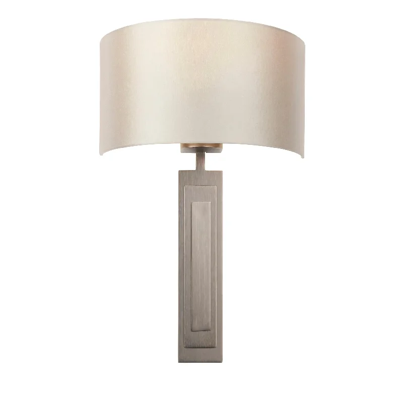 Dimmable Floor Lamp for Adjustable Lighting AmbianceRome Brush Bronze Art Deco Wall Light with Mink Half Shade Dimmable Floor Lamp for Adjustable Lighting AmbianceRome Brush Bronze Art Deco Wall Light with Mink Half Shade