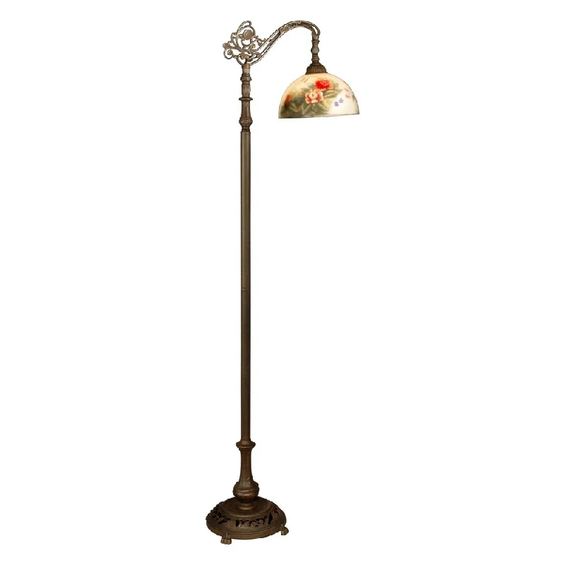 Bohemian Inspired Floor Lamp for Eclectic Home DecorRose Dome Tiffany Downbridge Floor Lamp Bohemian Inspired Floor Lamp for Eclectic Home DecorRose Dome Tiffany Downbridge Floor Lamp