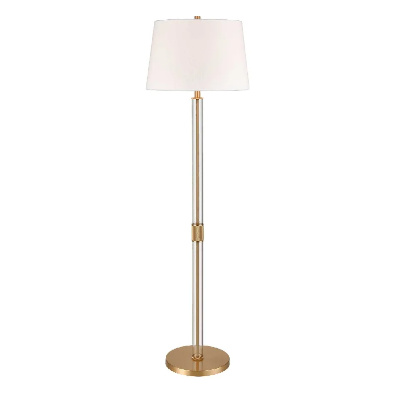 Glass Floor Lamp with Frosted Shades for Soft Diffused LightRoseden Court 62'' High 1-Light Floor Lamp - Aged Brass By ELK Glass Floor Lamp with Frosted Shades for Soft Diffused LightRoseden Court 62'' High 1-Light Floor Lamp - Aged Brass By ELK