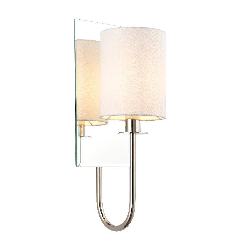 Victorian Style Floor Lamp for Traditional and Elegant InteriorsSheena Nickel Wall Light With Mirrored Glass Back Victorian Style Floor Lamp for Traditional and Elegant InteriorsSheena Nickel Wall Light With Mirrored Glass Back