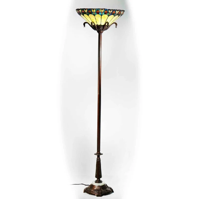 Glass Floor Lamp with Frosted Shades for Soft Diffused LightSpringdale 69 In. H Clarke Torchiere Floor Lamp