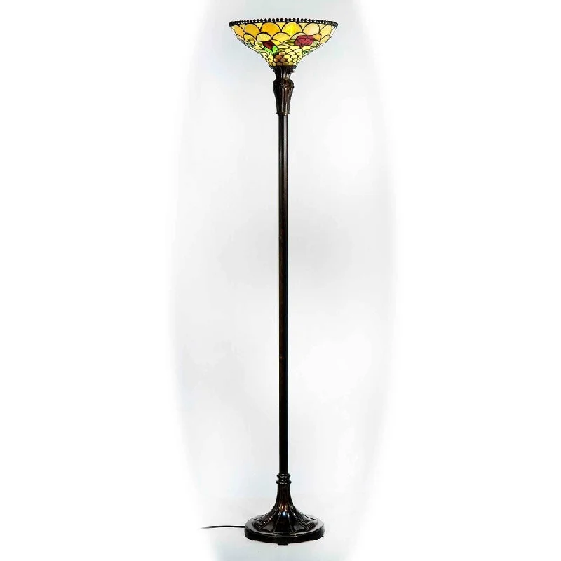 Glass Floor Lamp with Frosted Shades for Soft Diffused LightSpringdale 69 In. H Huntley Torchiere Floor Lamp