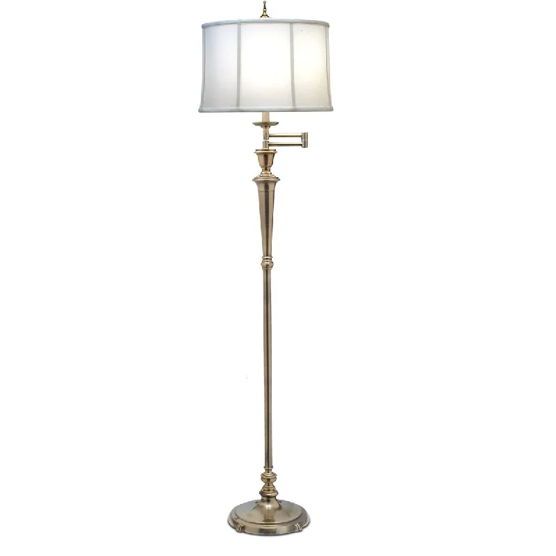 Glass Floor Lamp with Frosted Shades for Soft Diffused LightStiffel SWFL-N8063-N8330C-BB Signature 66 inch Burnished Brass Floor - One Size Glass Floor Lamp with Frosted Shades for Soft Diffused LightStiffel SWFL-N8063-N8330C-BB Signature 66 inch Burnished Brass Floor - One Size