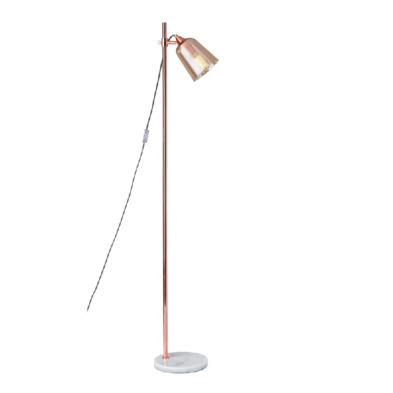 Bohemian Inspired Floor Lamp for Eclectic Home DecorStrick & Bolton Kina Copper/ Marble Floor Lamp Bohemian Inspired Floor Lamp for Eclectic Home DecorStrick & Bolton Kina Copper/ Marble Floor Lamp
