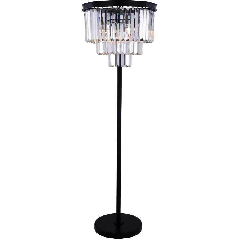 Dimmable Floor Lamp for Adjustable Lighting AmbianceSydney 8 light Matte Black Floor Lamp Clear Royal Cut Crystal - One Size Dimmable Floor Lamp for Adjustable Lighting AmbianceSydney 8 light Matte Black Floor Lamp Clear Royal Cut Crystal - One Size