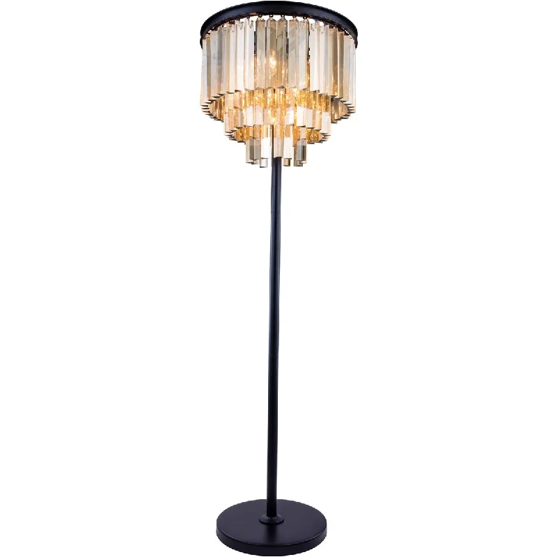 Industrial Style Floor Lamp with Exposed Bulbs for Loft ApartmentsSydney 8 light Matte Black Floor Lamp Golden Teak (Smoky) Royal Cut C - One Size Industrial Style Floor Lamp with Exposed Bulbs for Loft ApartmentsSydney 8 light Matte Black Floor Lamp Golden Teak (Smoky) Royal Cut C - One Size