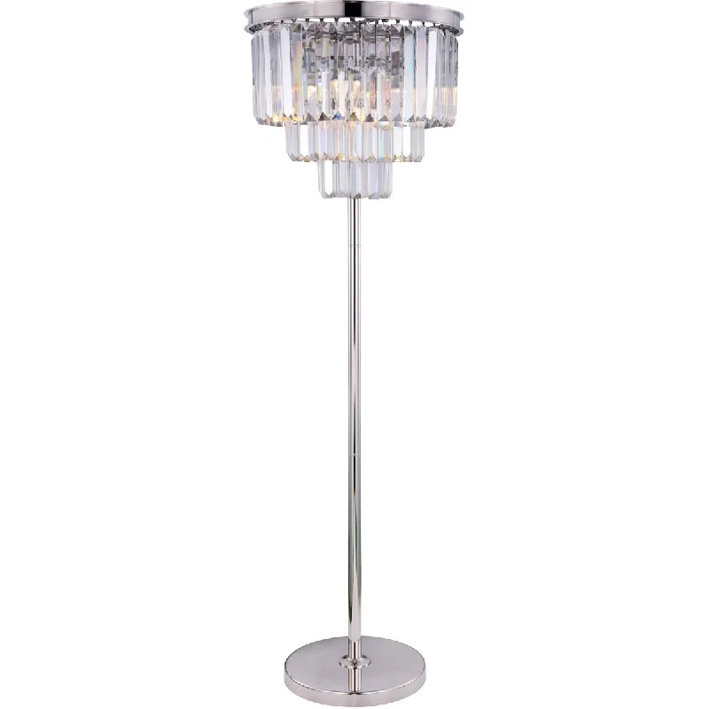 Rustic Farmhouse Style Floor Lamp for Cozy BedroomsSydney 8 light polished nickel Floor Lamp Clear Royal Cut Crystal - One Size Rustic Farmhouse Style Floor Lamp for Cozy BedroomsSydney 8 light polished nickel Floor Lamp Clear Royal Cut Crystal - One Size