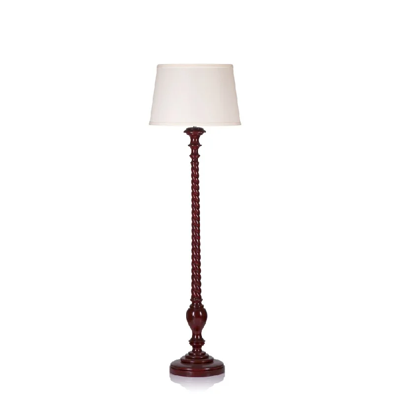 Victorian Style Floor Lamp for Traditional and Elegant InteriorsTafara Mahogany Single-light Floor Lamp Victorian Style Floor Lamp for Traditional and Elegant InteriorsTafara Mahogany Single-light Floor Lamp