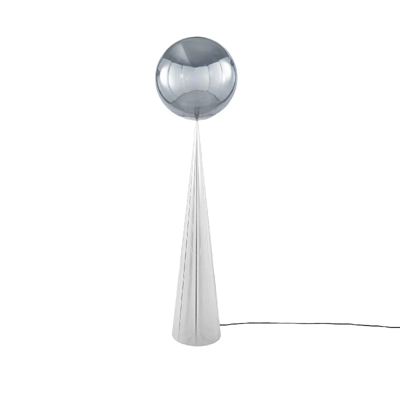 Industrial Style Floor Lamp with Exposed Bulbs for Loft ApartmentsTom Dixon Globe Cone Fat Floor Lamp Silver Industrial Style Floor Lamp with Exposed Bulbs for Loft ApartmentsTom Dixon Globe Cone Fat Floor Lamp Silver