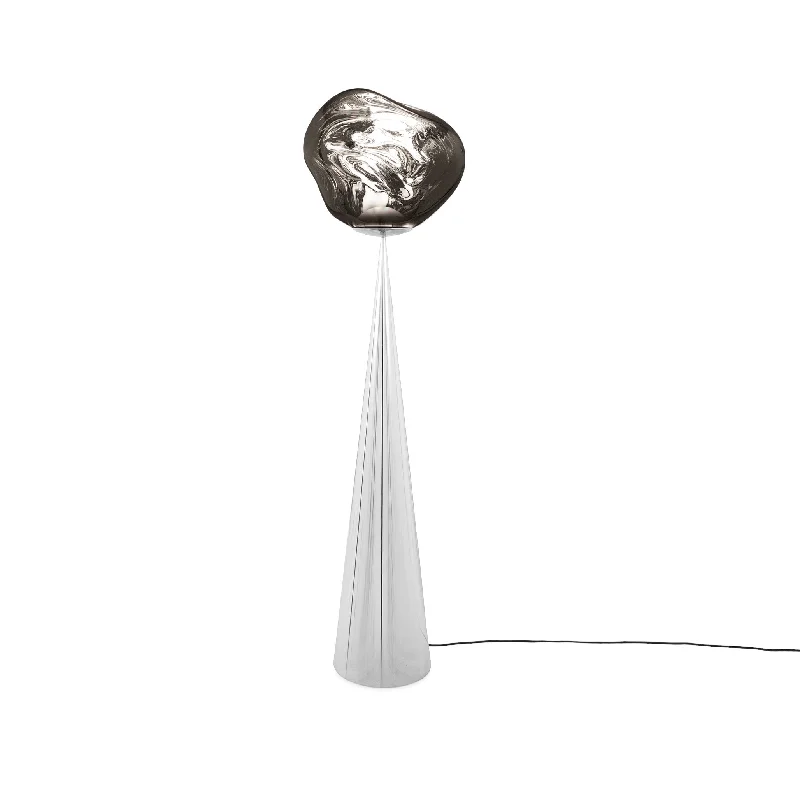 Industrial Style Floor Lamp with Exposed Bulbs for Loft ApartmentsTom Dixon Melt Cone Fat Floor Lamp Silver Industrial Style Floor Lamp with Exposed Bulbs for Loft ApartmentsTom Dixon Melt Cone Fat Floor Lamp Silver