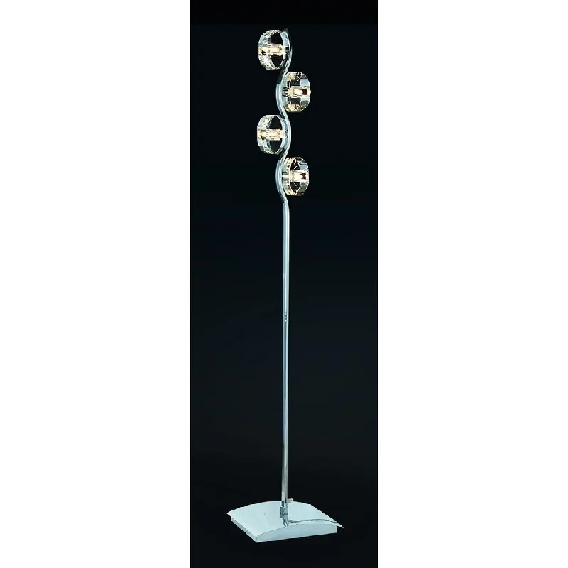 Way Switch Floor Lamp for Multiple Light Intensity LevelsTransitional Four Crystal Shade Floor Lamp Way Switch Floor Lamp for Multiple Light Intensity LevelsTransitional Four Crystal Shade Floor Lamp