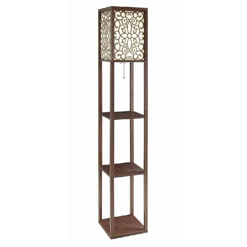 Wood Floor Lamp with Natural Grain for a Warm and Organic FeelVeritas Traditional Cappuccino Wood Floor Lamp and Shelving Unit Wood Floor Lamp with Natural Grain for a Warm and Organic FeelVeritas Traditional Cappuccino Wood Floor Lamp and Shelving Unit