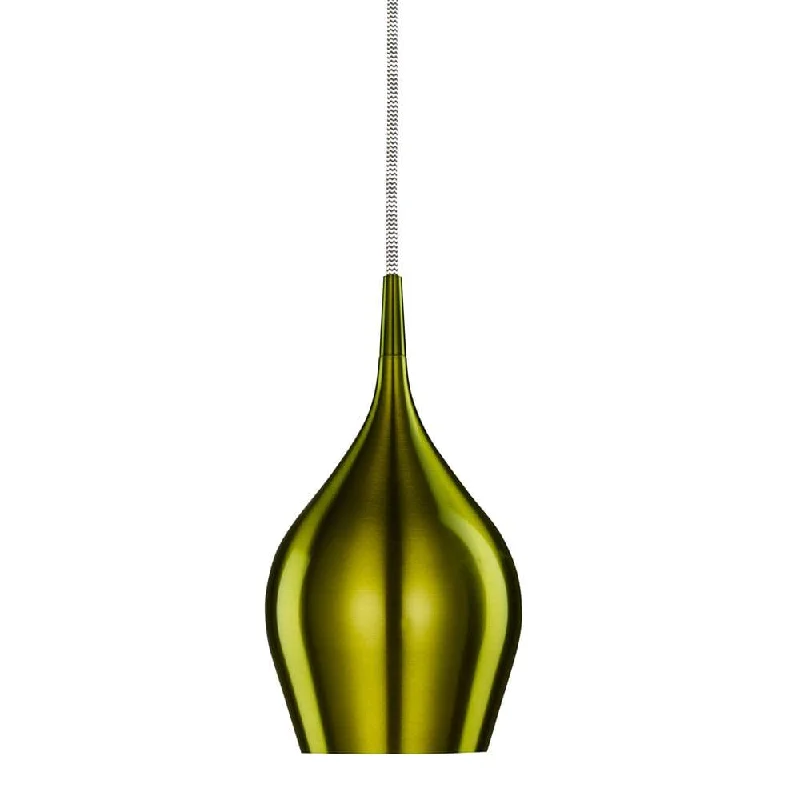 Rustic Farmhouse Style Floor Lamp for Cozy BedroomsVibrant 1 Light Metal Green Pendant - 6461-12GR Searchlight