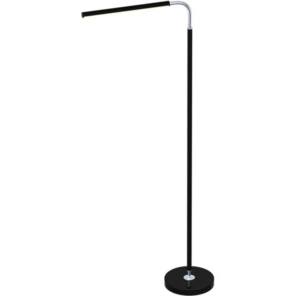 Rustic Farmhouse Style Floor Lamp for Cozy BedroomsWanda Black/ Chrome LED Floor Lamp