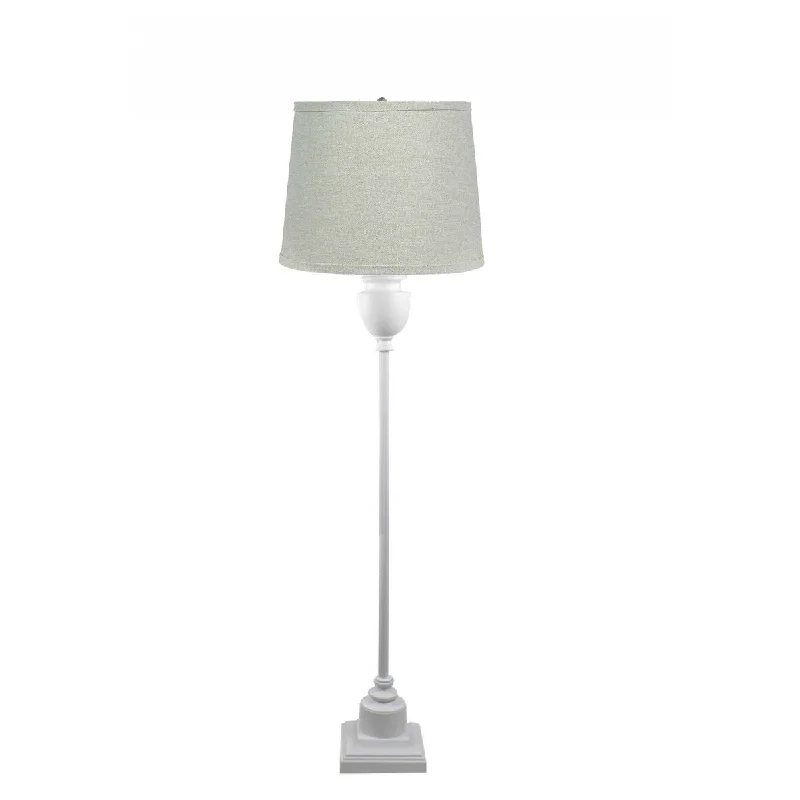 Wood Floor Lamp with Natural Grain for a Warm and Organic FeelWhite Floor Lamp with Natural Flax Shade - 60" Wood Floor Lamp with Natural Grain for a Warm and Organic FeelWhite Floor Lamp with Natural Flax Shade - 60"