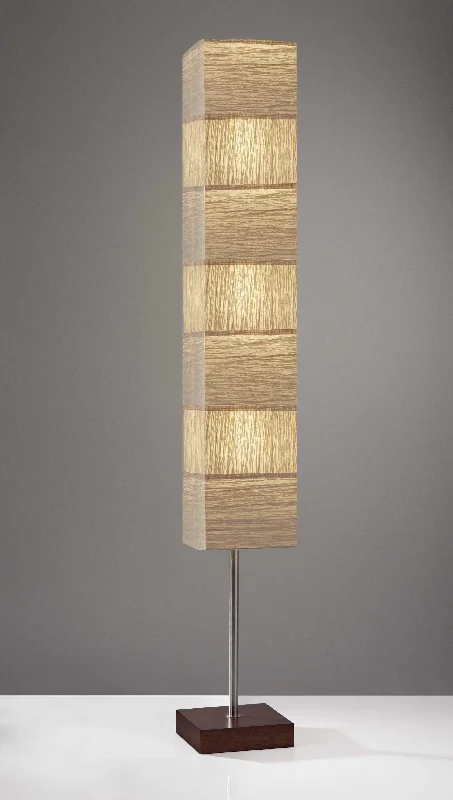 Smart Floor Lamp with Voice Control and Bluetooth ConnectivityZigZag Tall Paper Shade Floor Lamp With Walnut Wood Base By Homeroots Smart Floor Lamp with Voice Control and Bluetooth ConnectivityZigZag Tall Paper Shade Floor Lamp With Walnut Wood Base By Homeroots