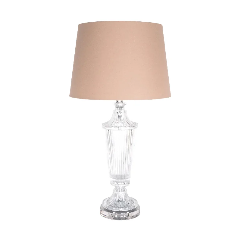 rustic farmhouse table lamps for cozy kitchensAbilene Crystal Glass Table Lamp 71cm