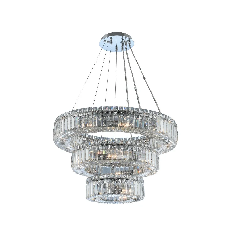 Scandinavian Style Ceiling Lights with Light Wood Accents18 Light Pendant