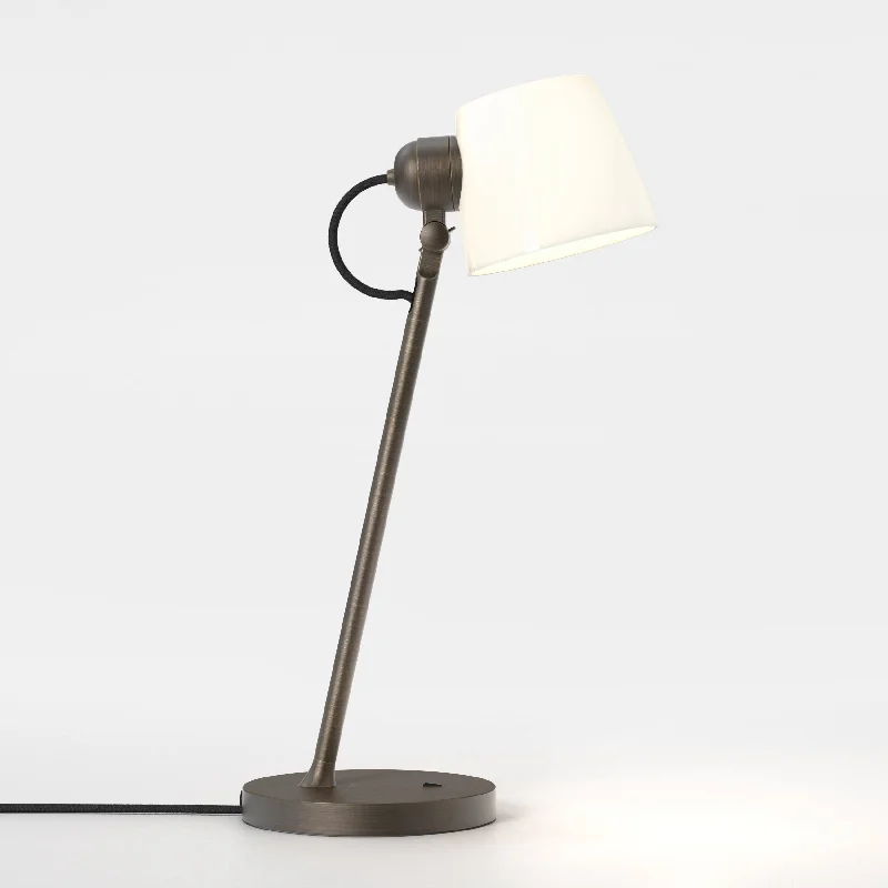 gothic style table lamps with dark finishes for a mysterious lookAstro Imari Desk Lamp Bronze