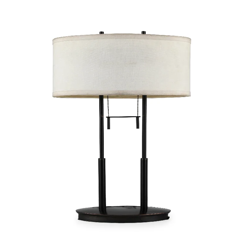 art deco table lamps with geometric shapes for a retro touchBlack Double Stand Lamp