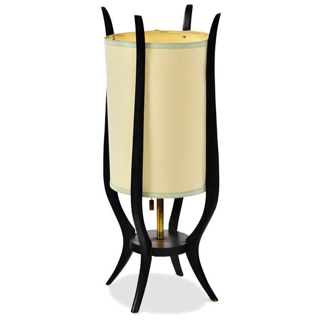 victorian style table lamps with ornate details for traditional homesBlack Wood Four Post Danish Table Lamp victorian style table lamps with ornate details for traditional homesBlack Wood Four Post Danish Table Lamp