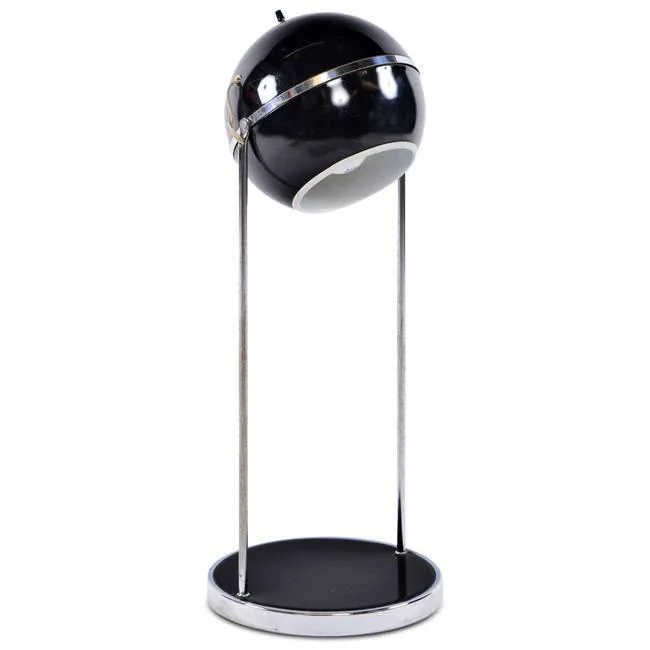 industrial style table lamps with exposed bulbs for loft apartmentsBlack Orb Desk Lamp