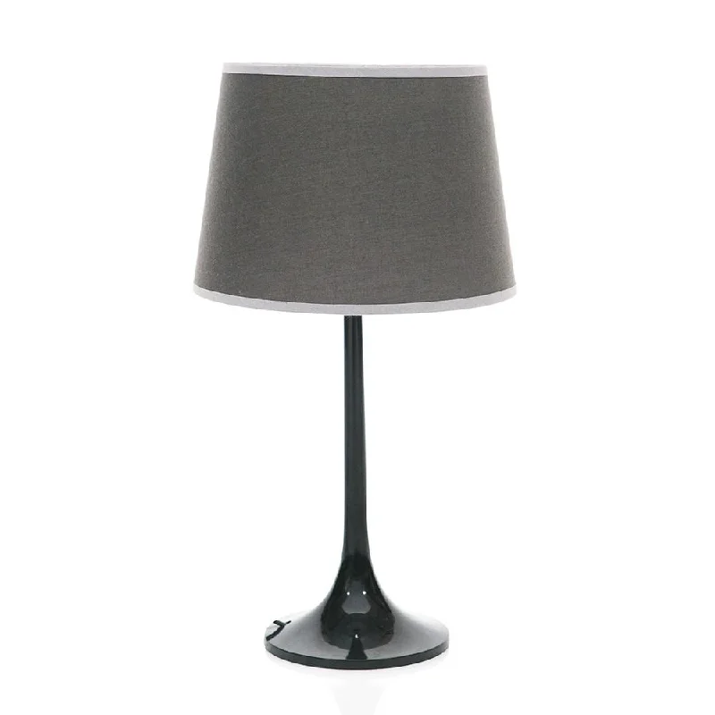 fabric table lamps with a linen shade for a relaxed and breathable lookBlack Plastic Table Lamp