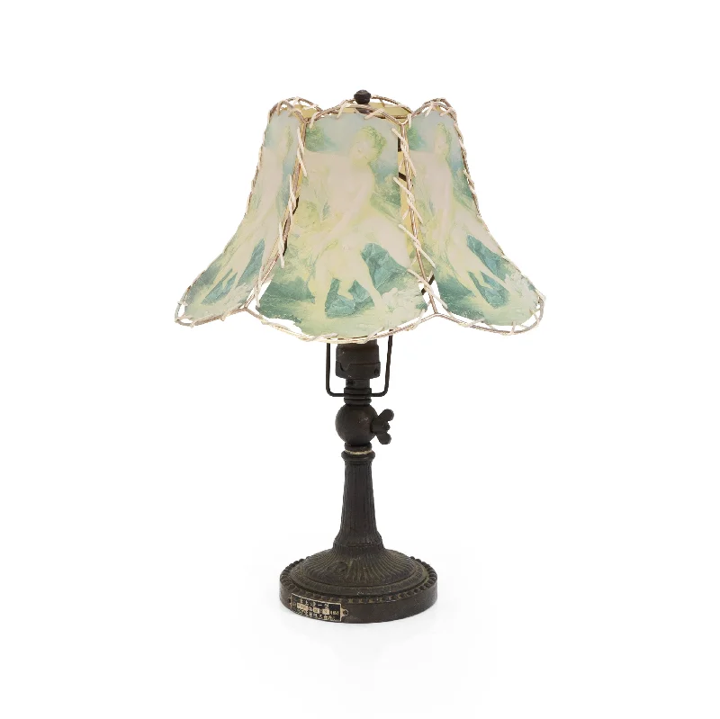 marble table lamps with a luxurious veined pattern for high end decorBlack Vintage Metal Chinese Table Lamp