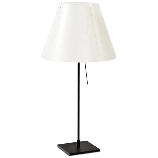 mid century modern table lamps with iconic designs for a stylish studyBlack Metal Table Lamp with White Shade